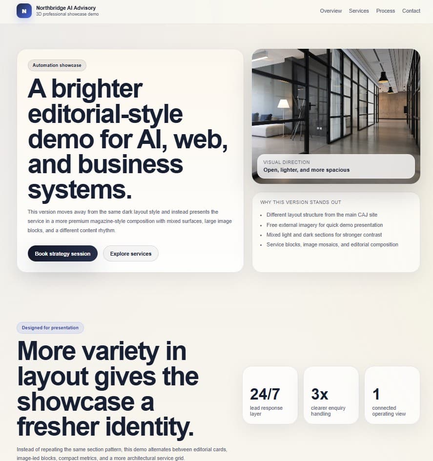 Professional Services Demo preview